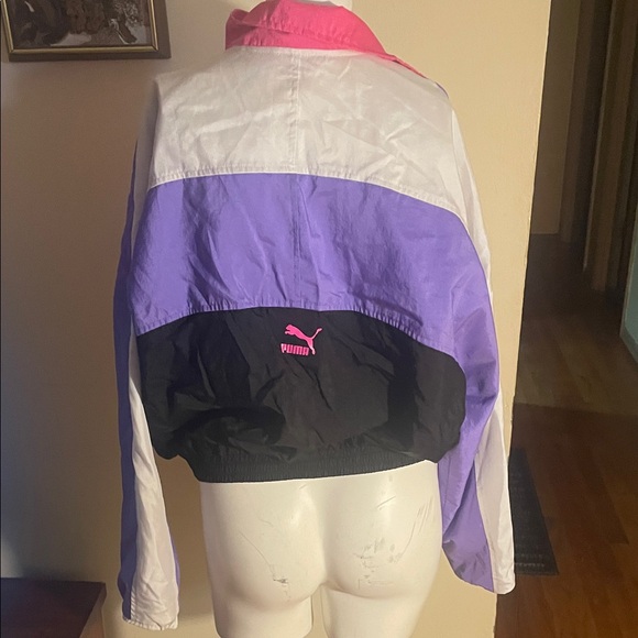PUMA Women's Vibrant Jacket - Pink, Purple, Orange, Black - Picture 5 of 7